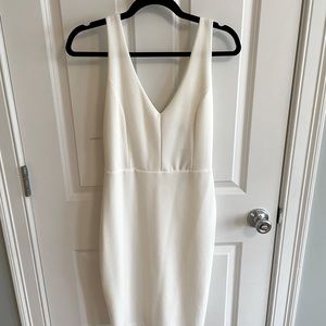 NWT - Brand New Lulu’s White/Cream Bodycon Dress (retail $60)